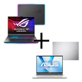 Imagem da oferta Notebook Gamer ASUS ROG Strix G16 G615JPR-S5001W Eclipse Gray + Notebook ASUS VivoBook 16 X1607QA-MB092W Cool Silver