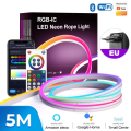 Imagem da oferta Fita Led 5M Tuya Neon RGB Wifi Controle Remoto Alexa Google Home