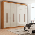 Imagem da oferta Guarda-Roupa Casal Ele e Ela 8 Portas 8 Prateleiras