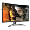 Imagem da oferta Monitor Gamer Curvo 315\" AOC Agon AG323FCXE Tela Widescreen Full HD165Hz 1ms e AMD FreeSync Premium - Preto