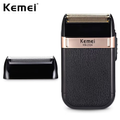 Imagem da oferta Dê uma olhada em Maquina de barbear Barbeador elétrico sem fio recarregável Kemei Classic Shaver Km 2024 - Bivolt por