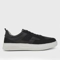 Imagem da oferta Sapato Casual Couro Democrata Bay Masculino - Preto+Branco