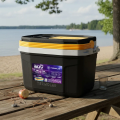 Imagem da oferta Caixa Termica Suv Cooler Com Alça 20 Litros Praia Pesca Camping Cor Preto E Amarelo Termolar
