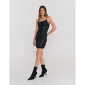 Imagem da oferta Vestido Curto Foil - Preto