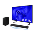 Imagem da oferta Smart Big TV 75" Samsung UHD 4K 75DU7700 2024 + Soundbar HW-B550