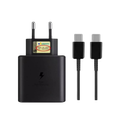 Imagem da oferta Kit de Carregador Turbo Android Power 45W 4.0 Entrada Tipo C + Cabo USB - Tipo C 1m (Preto) Universal Carregador de Pare
