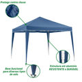 Imagem da oferta Tenda Articulada Gazebo 3x3m Articulado Alumínio Praia Camping Com Bolsa