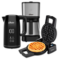 Imagem da oferta Kit Black Inox Oster - Cafeteira - Chaleira Digital e Máquina de Waffle