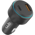 Imagem da oferta Carregador WB USB-C e USB-A Rápido Veicular com Duas Entradas 48w