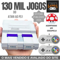 Imagem da oferta Mini Console Retro Super Nintendo com 130 mil jogos + 2 Controles Super 3D Games