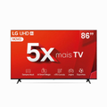 Imagem da oferta Smart TV 86" Ultra HD 4K LG LCD 86UT8050PSA com Processador a5 Ger7 AI Alexa Chromecast integrado Otimizador de Jogos