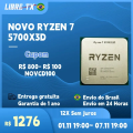 Imagem da oferta LibreTx Processador RYZEN 7 5700X3D Cpu Socket AM4 Novo Stock no brasil