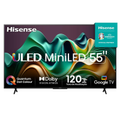 Imagem da oferta Smart TV 55 Hisense Ultra HD 4K Mini LED U6N com Google TV Wi-Fi Bluetooth USB e HDMI - 55U66LUA