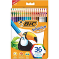 Imagem da oferta Lápis de Cor Sextavado BIC Evolution 36 Cores Vivas e Intensas Seguro para Crianças 930230 Blister 1 Unidade