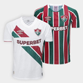 Imagem da oferta Kit Camisa Fluminense 24/25 s/n° Torcedor I e II Umbro - Masculina