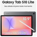 Imagem da oferta Tablet Samsung Galaxy Tab S10 Lite com Caneta e Capa 6GB RAM 128GB 10.9" Android Exynos 1380 Wi-Fi