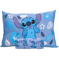 Imagem da oferta Jogo de Lençol 2 Peças Portallar Disney Stitch Blue Solteiro