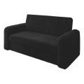 Imagem da oferta Sofá Cama Versátil 2 Lugares Veludo Selmer Cor Preto Selmer Estofados