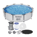 Imagem da oferta Piscina Estrutural 4678L Circular Pro Max + Filtro 110V ou 220V + Capa Bestway