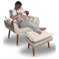 Imagem da oferta Poltrona Para Sala De Estar Ou Amamentaçao