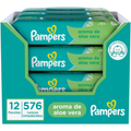 Imagem da oferta Pampers Lenços Umedecidos Aroma de Aloe Vera 576 Unidades