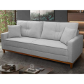 Imagem da oferta Sofá Living Malibu 2,30m Cinza Bouclê - King House