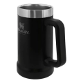 Imagem da oferta Caneca Térmica De Cerveja Stanley Preta 709 Ml - Cor Preto Liso