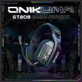 Imagem da oferta ONIKUMA GT808 Tri-mode Gaming Headset RGB Iluminação 2.4G Wireless Gaming PC Desktop com fio com fone de ouvido Ultra