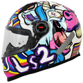 Imagem da oferta Capacete Feminino Ls2 FF358 Bubble Rosa Esportivo Fechado