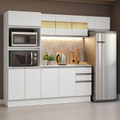 Imagem da oferta Armário de Cozinha Completa 100% MDF 250cm Branco Smart Madesa 03