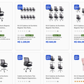 Imagem da oferta Cadeiras de Escritório Gamers e Coorporativas em Promoção