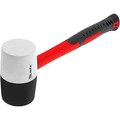 Imagem da oferta MTX Martelo de Borracha Preta e Branca 450 g Cabo em Fibra de Vidro Antiderrapante