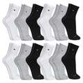 Imagem da oferta Kit 12 Pares Meias Sandrini Cano Médio Algodão Esporte