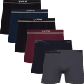 Imagem da oferta Kit 6 Cuecas Box Boxer Lupo Sem Costura Basic Microfibra 436