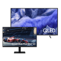 Imagem da oferta Combo Samsung Vision AI TV 50" QLED 4K QEF1 2025 + Monitor Gamer Samsung 27" FHD 100Hz