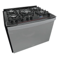 Imagem da oferta Fogão de Embutir 5 Bocas Preto com Frente Espelhada e Timer Digital Dako Diplomata Grill Style Bivolt