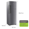 Imagem da oferta Geladeira Consul Frost Free Duplex 386 litros com Altura Flex cor Inox CRM44AK