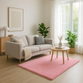 Imagem da oferta Tapete Para Sala Quarto In Felpudo Peludo Rosa Bebe Criança