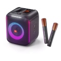 Imagem da oferta Caixa de Som + 2 Microfones Sem Fio JBL Partybox Encore Light Show Bluetooth USB 100W RMS