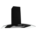 Imagem da oferta Coifa de Parede 80cm Vidro Curvo Duto Slim Fogatti Black - Coifa de Parede