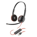 Imagem da oferta Headset Poly Blackwire C3220 Driver 28mm USB Stereo Preto - 80S02A6