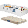 Imagem da oferta Cama Infantil De Criança Montessoriana Manu Com Colchão - Branco - Montessoriana