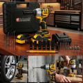 Imagem da oferta Kit Chave De Impacto 3 em 1 48v Brushless 12pol Profissional Com 30 peças