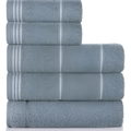 Imagem da oferta Jogo De Toalhas Altenburg Striscia 5 Peças Azul 100 Algodão Lake