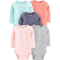 Imagem da oferta Pacote com 5 Bodies de Manga Comprida Simple Joys BY Carter's