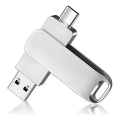Imagem da oferta Pen Drive 2 Em 1 Dual Drive Tomate 32gb Usb-a E Usb-c Prata Cor Prateado Lisa