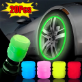 Imagem da oferta Tampas de Válvula Luminosa Fluorescente para Carro - 4 Peças