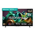 Imagem da oferta Smart TV 55 Hisense Ultra HD 4K Mini LED U6N com Google TV Wi-Fi Bluetooth USB e HDMI - 55U66LUA