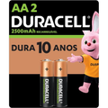 Imagem da oferta Pilha Recarregável AA Pequena DURACELL com 2 unidades