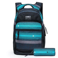 Imagem da oferta Kit Mochila + Estojo Masculina Hang Loose Notebook Trabalho Faculdade 18 Litros